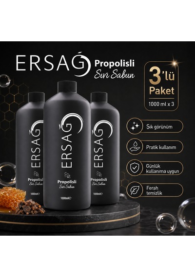 Propolisli Sıvı Sabun 3'lü 1000 Ml