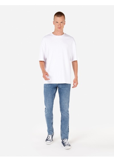 Colin's Colins 044 Karl Düz Fit Düşük Bel Düz Paça Jean Koyu Mavi Erkek Pantolon 001