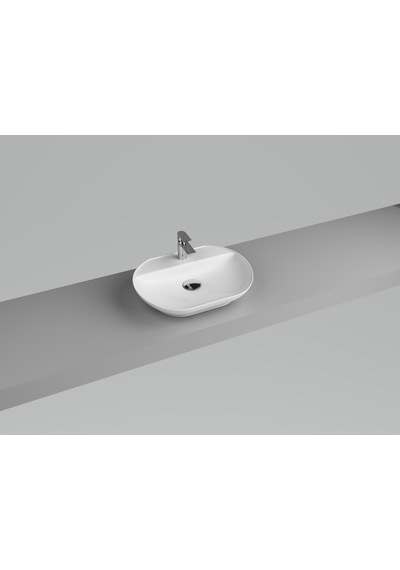 Alvit Mite Tezgah Üstü Batarya Delikli Lavabo 42 x 55