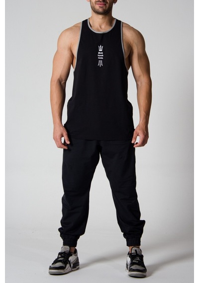 Pose I Down Push Beyond Limit Oversize Atlet Siyah