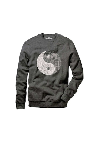 Tshirthane Stranger Things Ying Yang Upside Down Sevgili Kapşonl