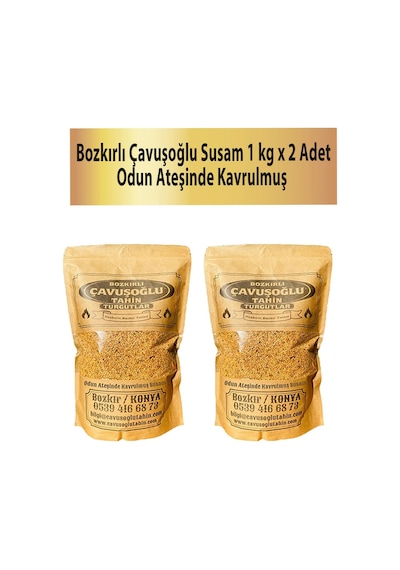 Bozkırlı Çavuşoğlu Odun Ateşinde Kavrulmuş Susam 2 x 1 KG