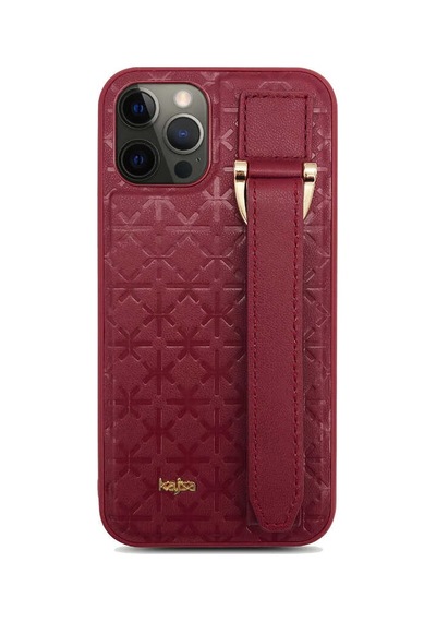 Kajsa Apple Uyumlu iPhone 12 Pro Max Kılıf Kajsa Neo Clasic Serisi Mono K Strap Kapak ZORE-218943