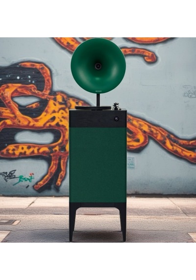 Fennessy İ5 Bluetooth Hoparlörlü 110w Hi-fi Retro Pikap Plakçalar Turntable, Yeşil