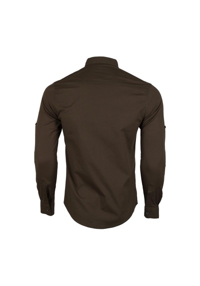 Erkek Gömlek Slim Fit Rar00459 Haki