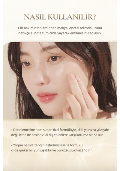 Dasique Çiçek Özleriyle Nemlendiren Aydınlatan Ve Pürüzsüzleştiren Makyaj Bazı Water Veil Primer