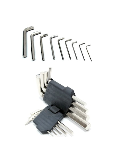 Qtools 9 Parça Alyan Allen Seti Uzun Düz Alyan Takımı 1 Set N11.7274
