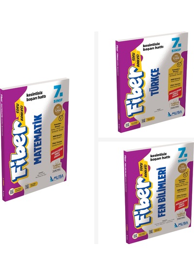 Muba 7.sınıf Türkçe+matematik+fen Fiber Soru Bankası