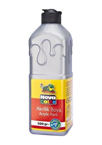 Nova Color Akrilik Boya 500Gr Gümüş