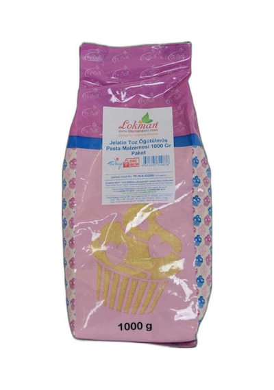 Jelatin Toz Öğütülmüş Pasta Malzemesi 1000 Gr Paket