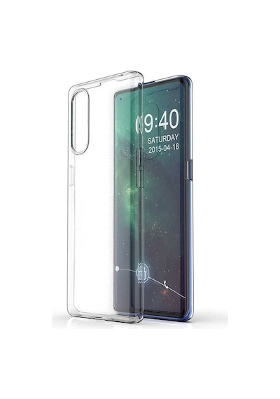 Noktaks - Oppo Reno 3 Pro 5g Uyumlu - Kılıf Şeffaf Soft Slim Fitt Süper Silikon Kapak - Şeffaf