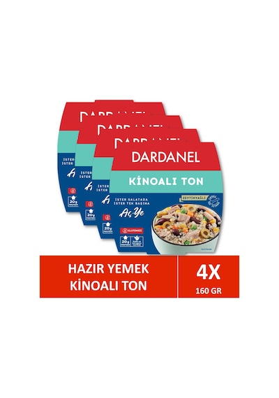 Dardanel Aç Ye Kinoalı Ton Balığı 4 x 160 G