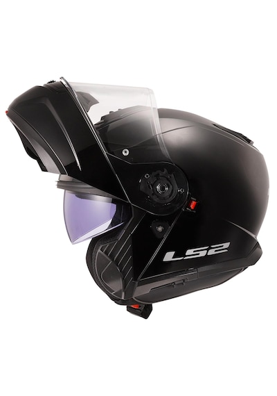 Ls2 Strobe 2 Çene Açılır Motosiklet Kaskı Parlak Siyah