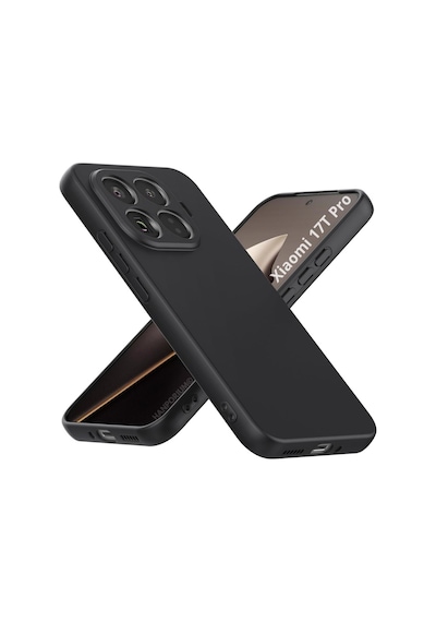 Xiaomi 17t Pro Uyumlu Silikon Kılıf - Pastel Renk Tonu Kamera Korumalı Esnek Kapak - Siyah