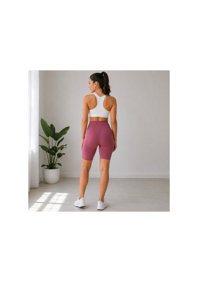 Mixxtrend Kadın Dizüstü Yüksek Bel Spor Tayt Pembe