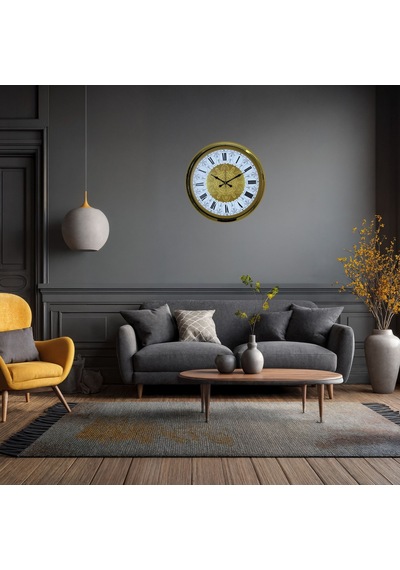Gold İhtişam 52 X 52 Cm Duvar Saati