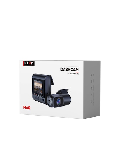 Sjcam M60 Gps 4k Ön-arka Çift Kameralı Cmos Araç Kamerası Siyah