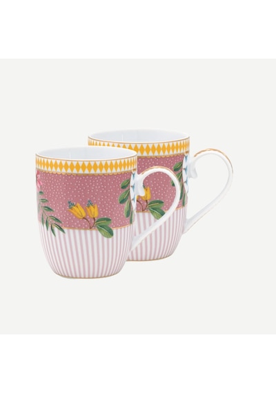 Pembe Porselen Kupa Seti 145 Ml