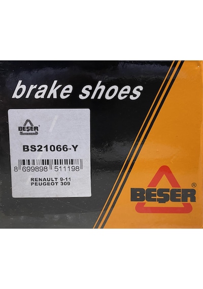 Beşer Bs21066 Arka Fren Balatası Pabuc R9-R11 Yapistirma