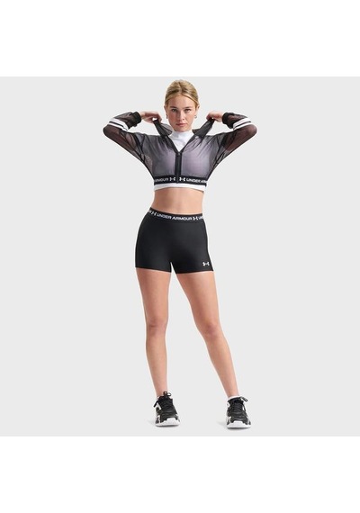 Under Armour Heatgear Mesh Kadın Siyah Polo Yaka Tişört