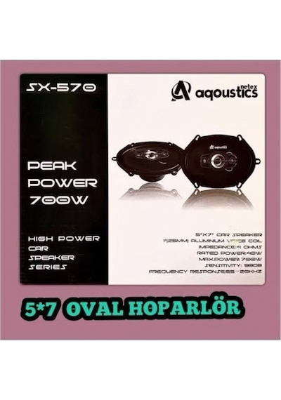 Netex Aqustic Aqoustic Sx-570 5x7 Oval Hoparlör