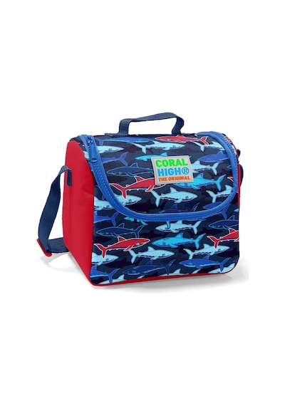 Coral High Mavi Köpekbalığı Baskılı Erkek Çocuk İlkokul Çanta Set
