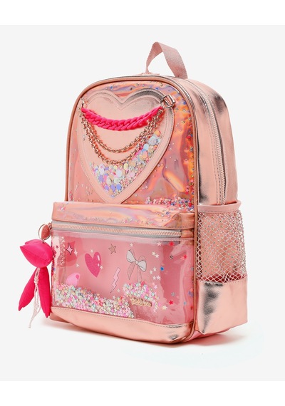 Skechers G Queen Heart Backpack Büyük Kız Çocuk Metalik Pembee Sırt Çantası Sktt30390-spnk