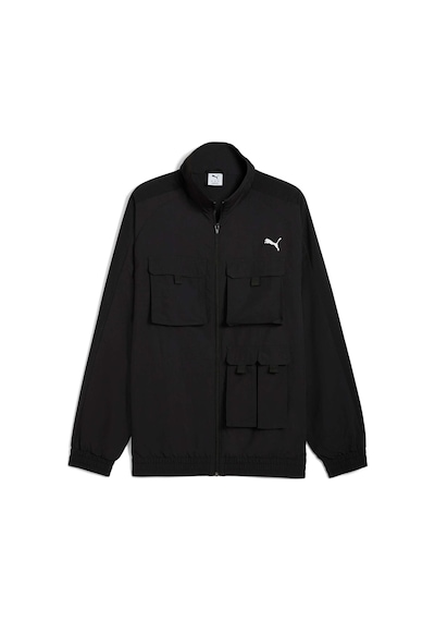 Puma T7 Cargo Erkek Geniş Kesim Track Ceket 632092 01 Siyah
