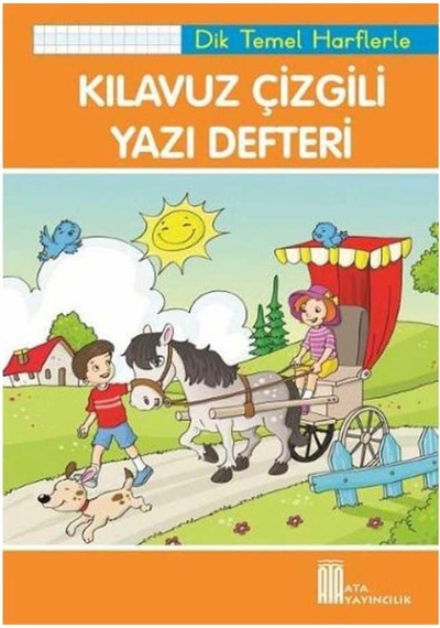Kılavuz Çizgili Yazı Defteri Büyük Boy Dik Temel Harflerle