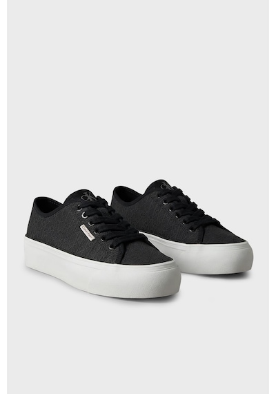 Calvin Klein Logolu Platform Sneaker Ayakkabı Hw0hw03265beh Bayan Ayakkabı Hw0hw03265 Beh Siyah