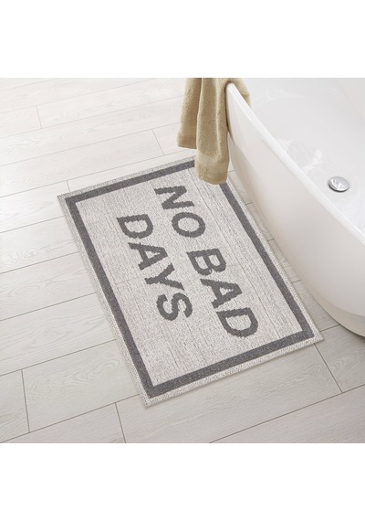 Soft No Bad Days Banyo Paspası - Ekru - 50x80 Cm Renkli