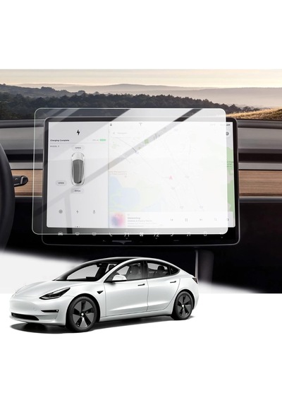Tesla Model Y Juniper Ekran Koruyucu Nano Film 2 İn 1 Set