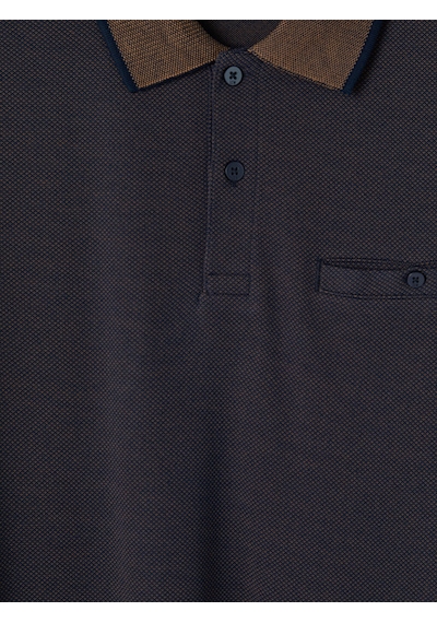 Lcwaıkıkı Classic Kahverengi Polo Yaka Erkek Dokulu Tişört