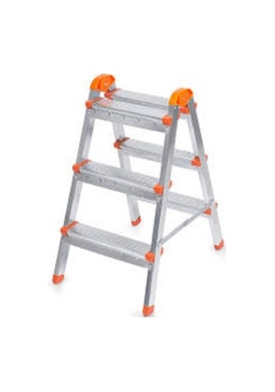 Çift Çıkışlı Metal Merdiven 3 Basamak 3+3 Basamaklı
