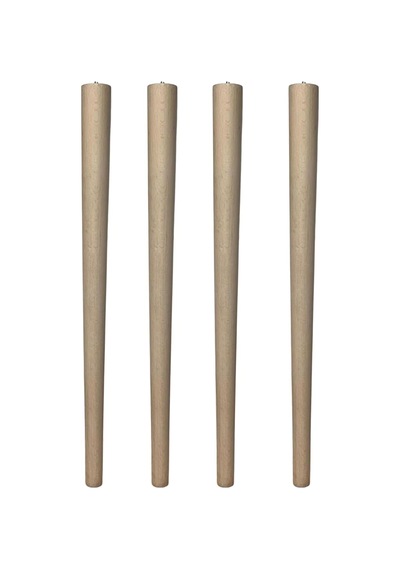 44 Cm Ham Konik Ahşap Sehpa, Koltuk, Kanepe, Yan Sehpa, Tv Ünitesi, Dolap, Komidin, Konsol Ayakları, M8 Civatalı, 4 Çok Renkli