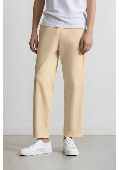 DeFacto Bol Rahat Kesim Wide Leg Yazlık Keten Pantolon C2727AX25SPBG760
