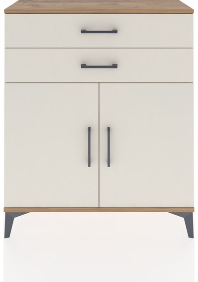 Arges Şifonyer 2 Raflı 2 Çekmeceli 2 Kapaklı 88x30x106 Çam-ay... Çam