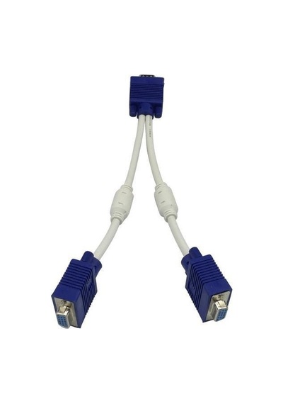 Vga Y Kablo Çoklayıcı Switch Splitter Kablosu Çoklu Monitör Tv