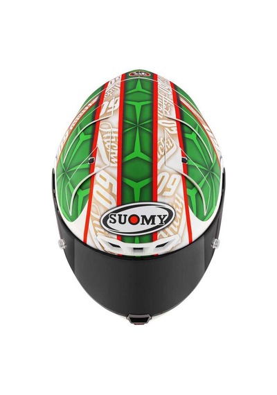 Suomy S1-Xr Gp Hıckman Edition 2023 Kapalı Kask Mat Beyaz - Yeşil