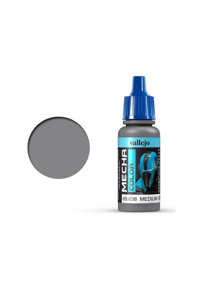 17 Ml. Medium Grey Mecha Color Serisi Maket Boyası, Vallejo 69038 Standart