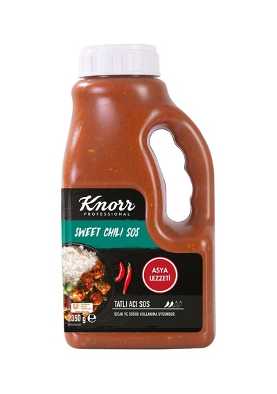 Knorr Sweet Chılı Sos 2,35 Kg Benmariye Dayanıklı Tatlı Acı Sos 2'li Ekonomik Paket - 2 Adet Tarı