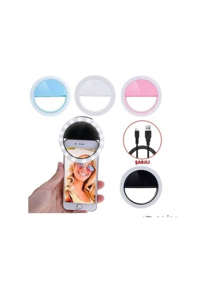 Halka Telefon Işığı Şarjlı Led Selfie Işığı Led Ring Light