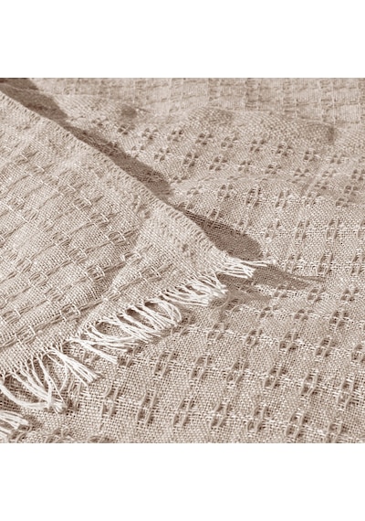 Soft Milva Çift Kişilik Çok Amaçlı Örtü - Kahverengi - 200x230 Cm Çok Renkli