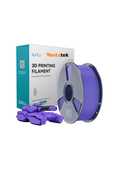 Sunlu Lavanta Moru Pla Filament - 1.75mm - 1 Kg Lavanta Moru