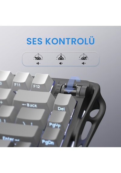 Gravastar Mercury K1 RGB Kablosuz Mekanik Oyuncu Q Klavye