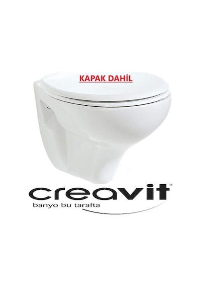Creavit Perla Asma Klozet Beyaz Tp320 + Kc3000 Kapaklı