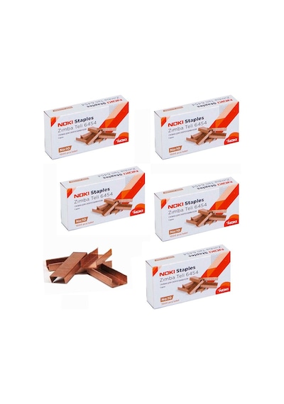 Zımba Teli Küçük No:10 1000 li Bakır Sarı 5 Paket 6454
