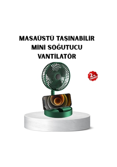 Taşınabilir Katlanabilir Mini Fan 3 Kademeli Şarj Edilebilir