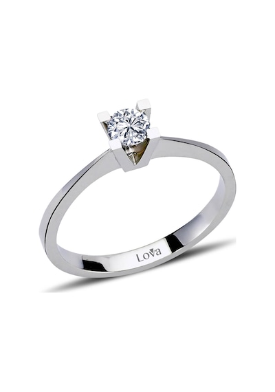 Lova H Renk 0,25 Karat Pırlanta Tektaş Yüzük - IDL Sertifikalı