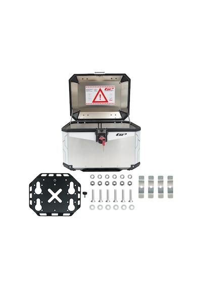 Gp Kompozit Base Universal 58 Lt Alüminyum Motosiklet Çantası Gri Diğer